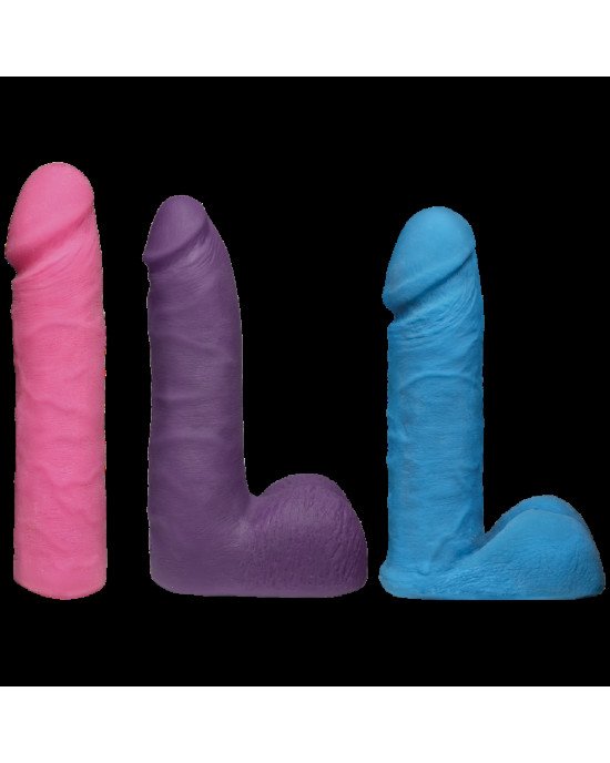 Набір для страпону Doc Johnson Vac-U-Lock Dual Density UltraSKYN Colors Set, діаметр 3х4,5 см Набір для страпону Doc Johnson Vac-U-Lock Dual Density UltraSKYN Colors Set, діаметр 3х4,5 см