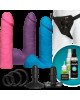 Набір для страпону Doc Johnson Vac-U-Lock Dual Density UltraSKYN Colors Set, діаметр 3х4,5 см Набір для страпону Doc Johnson Vac-U-Lock Dual Density UltraSKYN Colors Set, діаметр 3х4,5 см