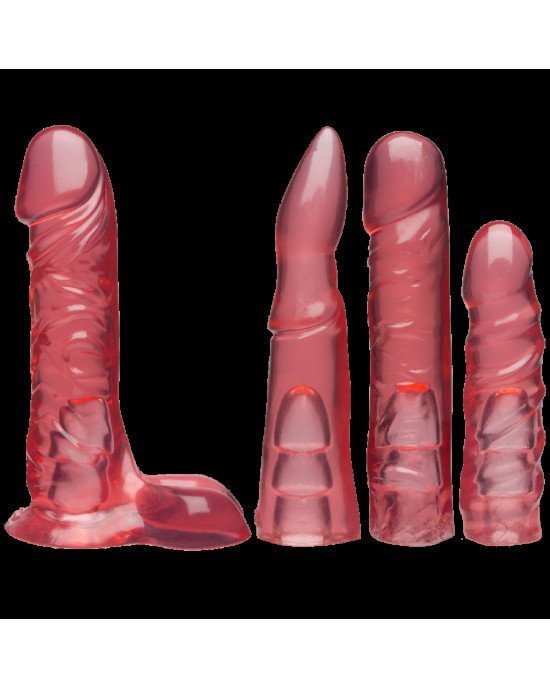 Набір для страпона Doc Johnson Vac-U-Lock Crystal Jellies Set, діаметр 3,8см, 2×4,5см, 5,1 см Набір для страпона Doc Johnson Vac-U-Lock Crystal Jellies Set, діаметр 3,8см, 2×4,5см, 5,1 см