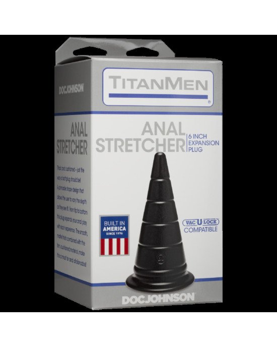 Анальний стимулятор Doc Johnson TitanMen - Anal Stretcher 6 Inch Plug, діаметр 6,6 см Анальний стимулятор Doc Johnson TitanMen - Anal Stretcher 6 Inch Plug, діаметр 6,6 см