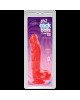 Фалоімітатор Doc Johnson Jelly Jewels Cock&Balls Red, діаметр 3,6 см, антибактеріальний ПВХ Фалоімітатор Doc Johnson Jelly Jewels Cock&Balls Red, діаметр 3,6 см, антибактеріальний ПВХ