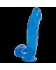 Фалоімітатор Doc Johnson Jelly Jewels Cock & Balls Blue, діаметр 3,6 см, антибактеріальний ПВХ Фалоімітатор Doc Johnson Jelly Jewels Cock & Balls Blue, діаметр 3,6 см, антибактеріальний ПВХ