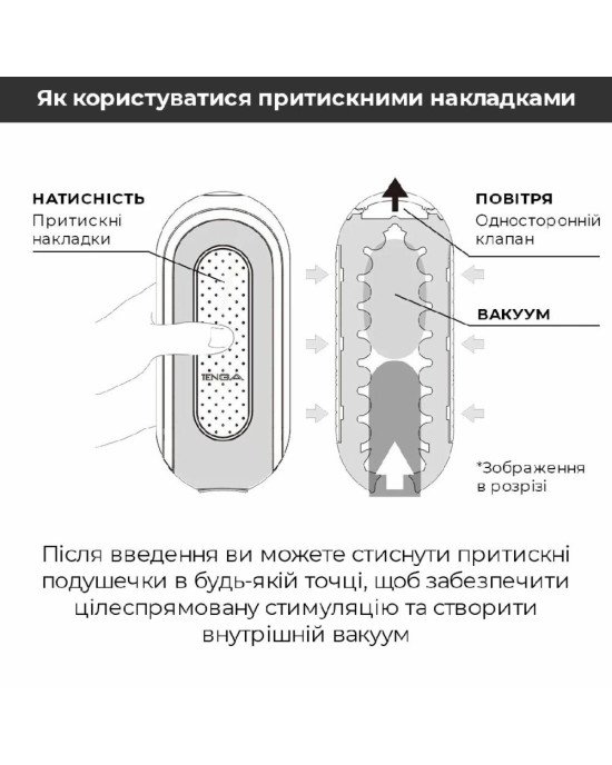 Мастурбатор Tenga Flip Zero Black, змінна інтенсивність стимуляції, розкладний Мастурбатор Tenga Flip Zero Black, змінна інтенсивність стимуляції, розкладний