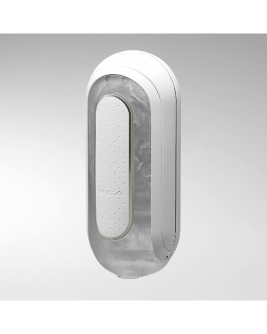 Вібромастурбатор Tenga Flip Zero Electronic Vibration White, змінна інтенсивність, розкладний Вібромастурбатор Tenga Flip Zero Electronic Vibration White, змінна інтенсивність, розкладний