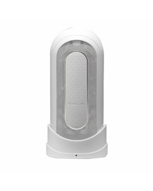 Вібромастурбатор Tenga Flip Zero Electronic Vibration White, змінна інтенсивність, розкладний