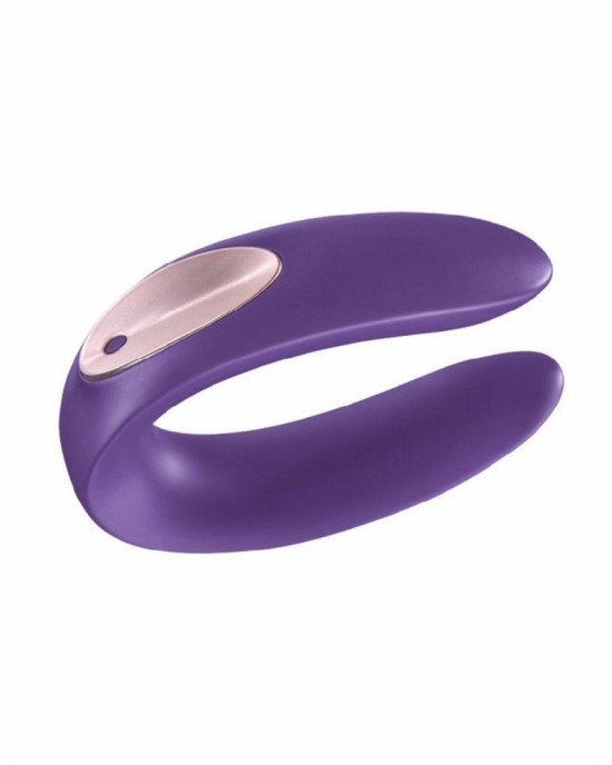 Вібратор для пар Satisfyer Double Plus Remote з пультом ДК та двома моторчиками Вібратор для пар Satisfyer Double Plus Remote з пультом ДК та двома моторчиками