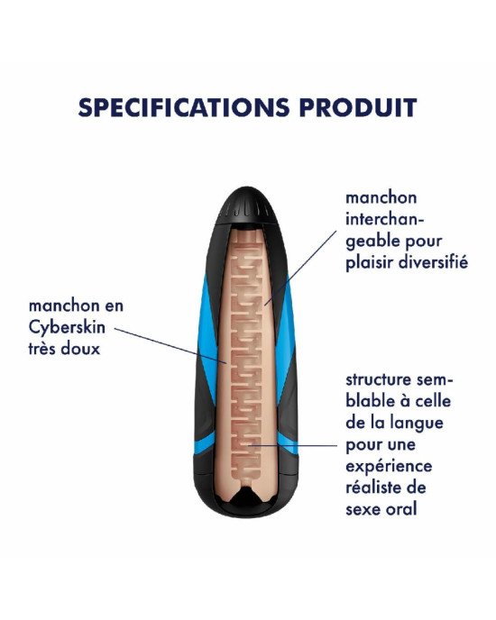 Запасний рукав-вставка для мастурбатора Satisfyer Men LUSTY TONGUES Запасний рукав-вставка для мастурбатора Satisfyer Men LUSTY TONGUES