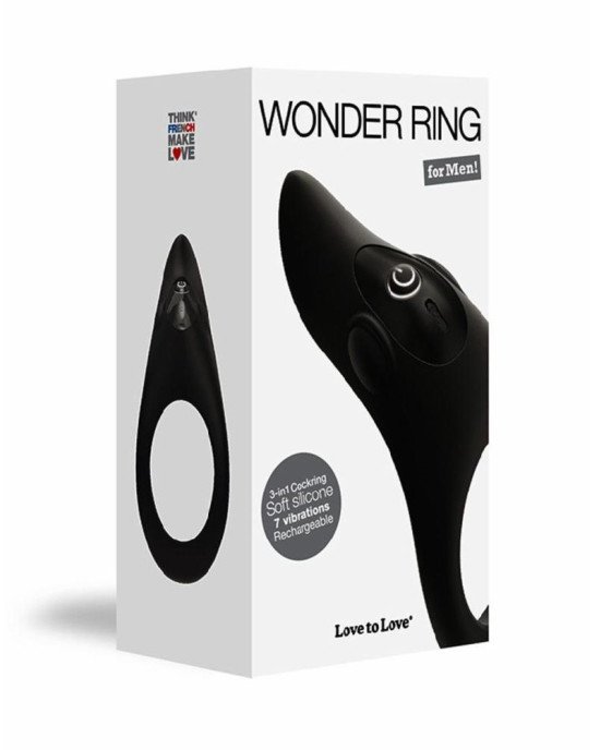 Ерекційне віброкільце Love To Love WONDER RING з мегастімулятором клітора, перезаряджаємий Ерекційне віброкільце Love To Love WONDER RING з мегастімулятором клітора, перезаряджаємий