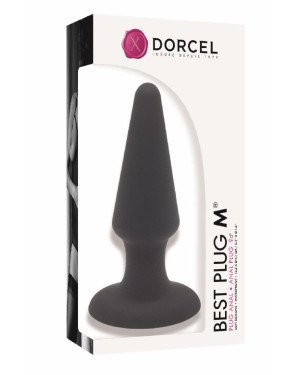 Анальна пробка Dorcel Best Plug M м'який soft-touch силікон, макс. діаметр 4,1см