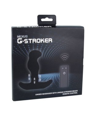 Масажер простати Nexus G Stroker з перлинним масажем ануса і пультом ДК, макс діаметр 3 см