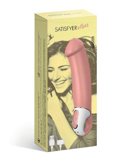 Потужний вібратор Satisfyer Vibes Master, гнучкий літій силікон, 12 режимів роботи, діаметр 46 мм Потужний вібратор Satisfyer Vibes Master, гнучкий літій силікон, 12 режимів роботи, діаметр 46 мм