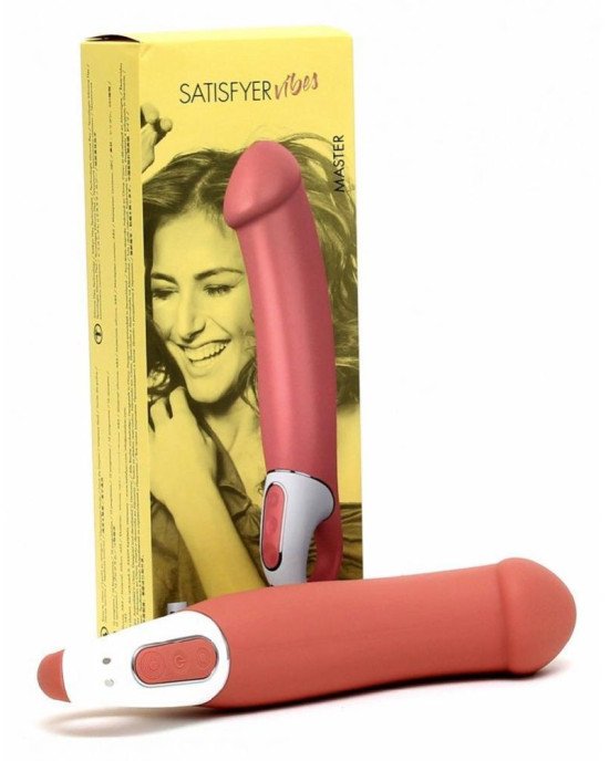 Потужний вібратор Satisfyer Vibes Master, гнучкий літій силікон, 12 режимів роботи, діаметр 46 мм Потужний вібратор Satisfyer Vibes Master, гнучкий літій силікон, 12 режимів роботи, діаметр 46 мм