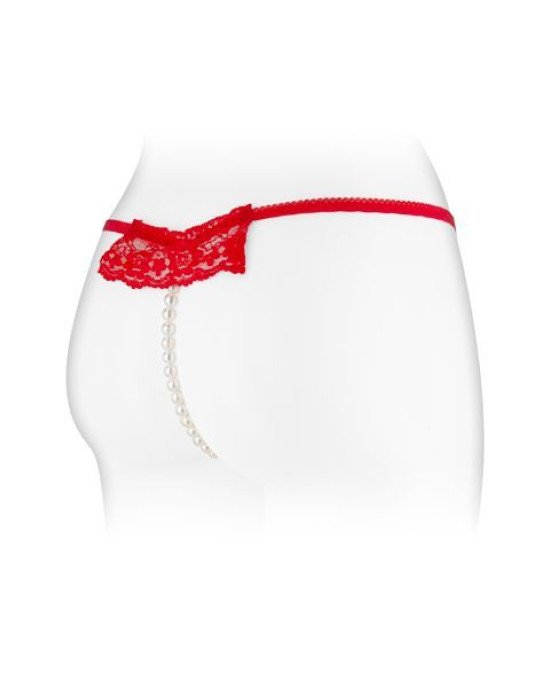 Трусики-стрінги з перлинною ниткою Fashion Secret KATIA Red Трусики-стрінги з перлинною ниткою Fashion Secret KATIA Red