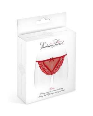 Трусики-стрінги з перлинною ниткою Fashion Secret KATIA Red Трусики-стрінги з перлинною ниткою Fashion Secret KATIA Red