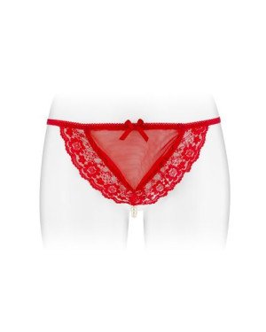 Трусики-стрінги з перлинною ниткою Fashion Secret KATIA Red