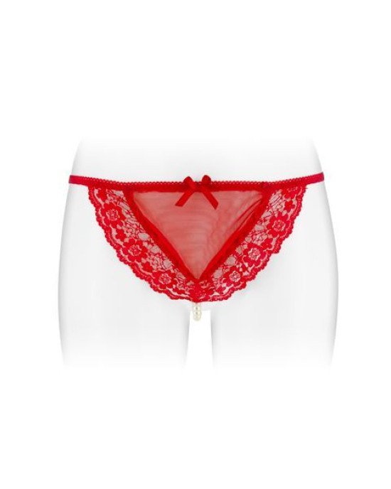 Трусики-стрінги з перлинною ниткою Fashion Secret KATIA Red Трусики-стрінги з перлинною ниткою Fashion Secret KATIA Red