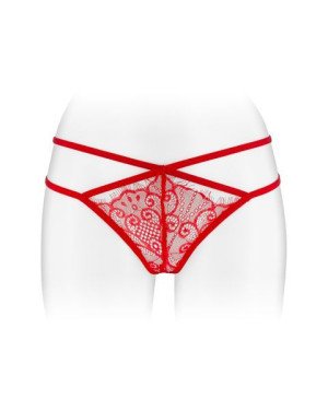 Трусики-стрінги Fashion Secret MYLENE Red з подвійною лінією стегна