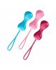 Вагінальні кульки Satisfyer Power Balls (3 пари), діаметр 3,4 см, маса 60-76-92г, з кулькою всередин