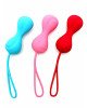 Вагінальні кульки Satisfyer Power Balls (3 пари), діаметр 3,4 см, маса 60-76-92г, з кулькою всередин