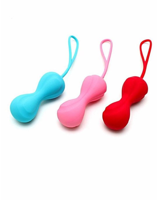 Вагінальні кульки Satisfyer Power Balls (3 пари), діаметр 3,4 см, маса 60-76-92г, з кулькою всередин