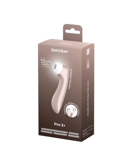 Вакуумний кліторальний стимулятор Satisfyer Pro 2+ Vibration з вібрацією