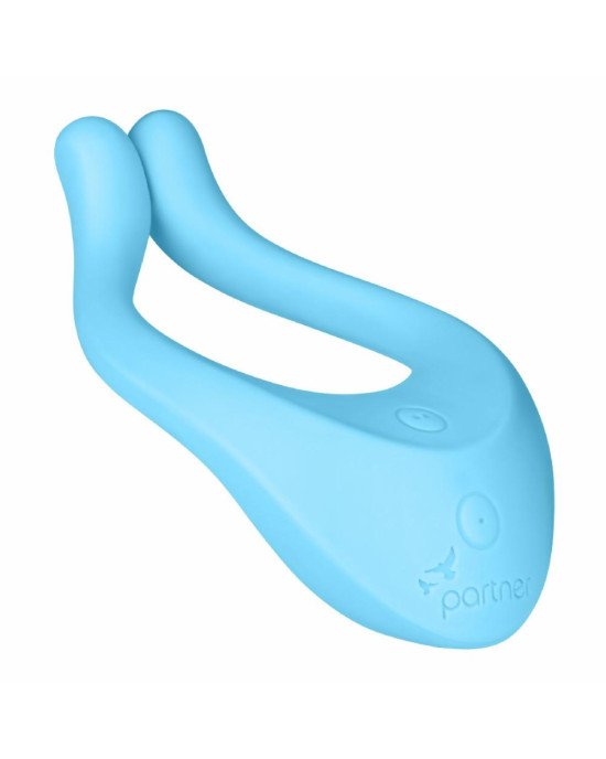 Вібратор для пар Satisfyer Endless Love Blue, 3 незалежні мотори, багатофункціональний