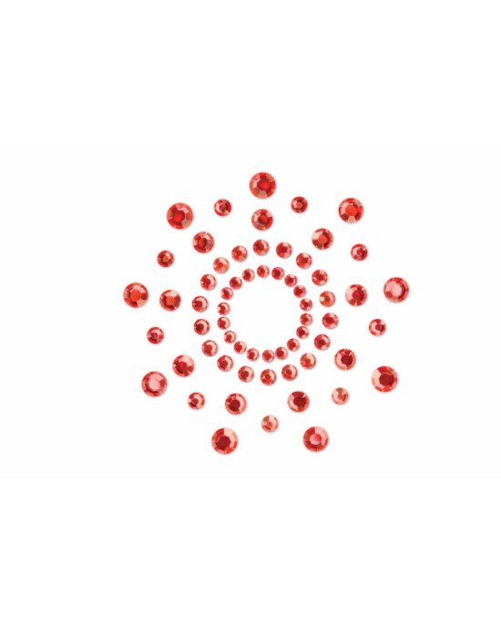 Пестіс з кристалів Bijoux Indiscrets - Mimi Red, прикраса на груди Пестіс з кристалів Bijoux Indiscrets - Mimi Red, прикраса на груди