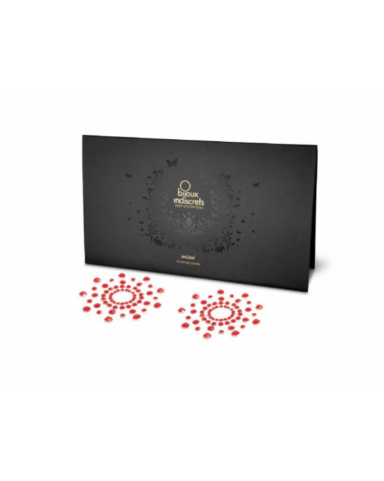 Пестіс з кристалів Bijoux Indiscrets - Mimi Red, прикраса на груди Пестіс з кристалів Bijoux Indiscrets - Mimi Red, прикраса на груди