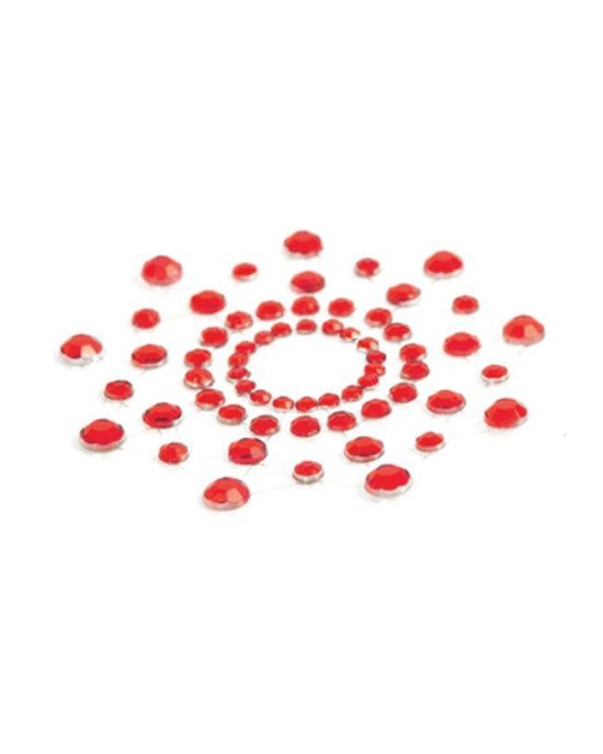 Пестіс з кристалів Bijoux Indiscrets - Mimi Red, прикраса на груди Пестіс з кристалів Bijoux Indiscrets - Mimi Red, прикраса на груди