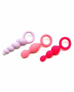 Набір анальних іграшок Satisfyer Plugs (set of 3) - Booty Call, макс. діаметр 3 см