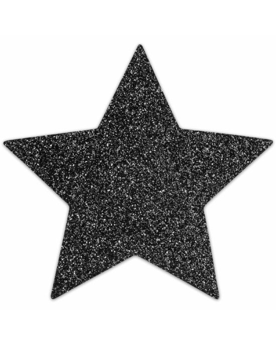 Пестіс - стикини Bijoux Indiscrets - Flash Star Black, наклейки на соски Пестіс - стикини Bijoux Indiscrets - Flash Star Black, наклейки на соски