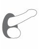 Ерекційне кільце Dorcel Liquid-Soft Teardrop для члена і мошонки, soft-touch силікон