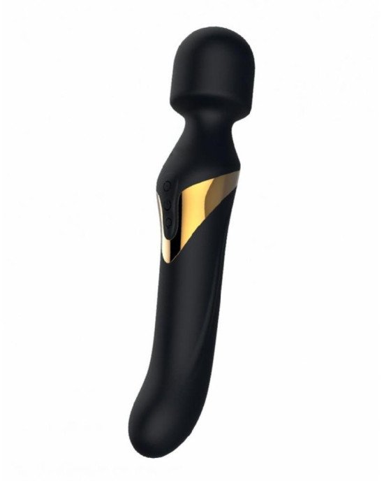 Вібромасажер 2в1 Dorcel Dual Orgasms Gold класичний масажер і вібратор з перлинним масажем Вібромасажер 2в1 Dorcel Dual Orgasms Gold класичний масажер і вібратор з перлинним масажем