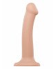 Насадка для страпону Strap-On-Me Dual Density Dildo Flesh M, діаметр 3,3 см, двошарова, гнучкий Насадка для страпону Strap-On-Me Dual Density Dildo Flesh M, діаметр 3,3 см, двошарова, гнучкий
