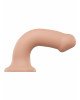 Насадка для страпону Strap-On-Me Dual Density Dildo Flesh XL, діаметр 4,5 см, двошарова, гнучка Насадка для страпону Strap-On-Me Dual Density Dildo Flesh XL, діаметр 4,5 см, двошарова, гнучка