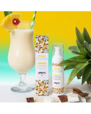 Масажна олія EXSENS Pina Colada 50мл розігріває, без цукру, без парабенів, їстівна