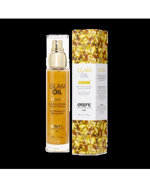 Олія для тіла з блиском EXSENS Glam Oil 50мл, з мигдальною олією, без парабенів і феноксіетанолу