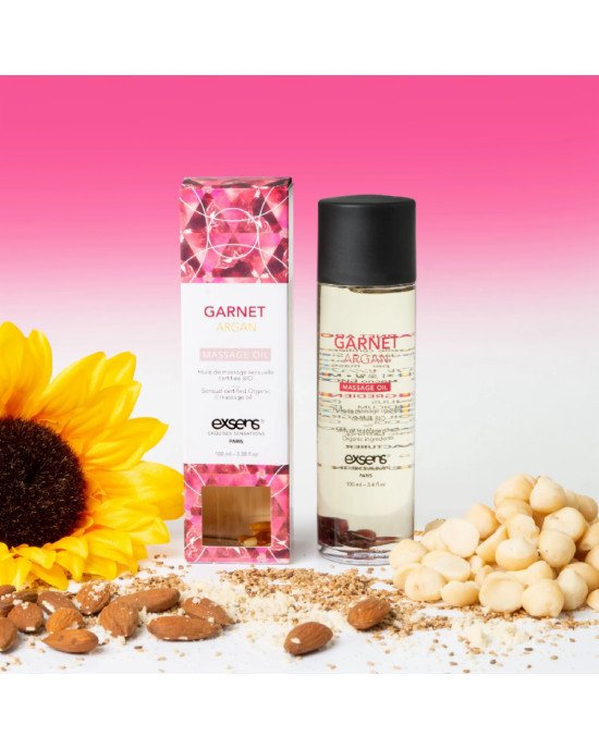 Масажна олія EXSENS Garnet Argan (чуттєве з гранатом) 100мл, натуральна Масажна олія EXSENS Garnet Argan (чуттєве з гранатом) 100мл, натуральна
