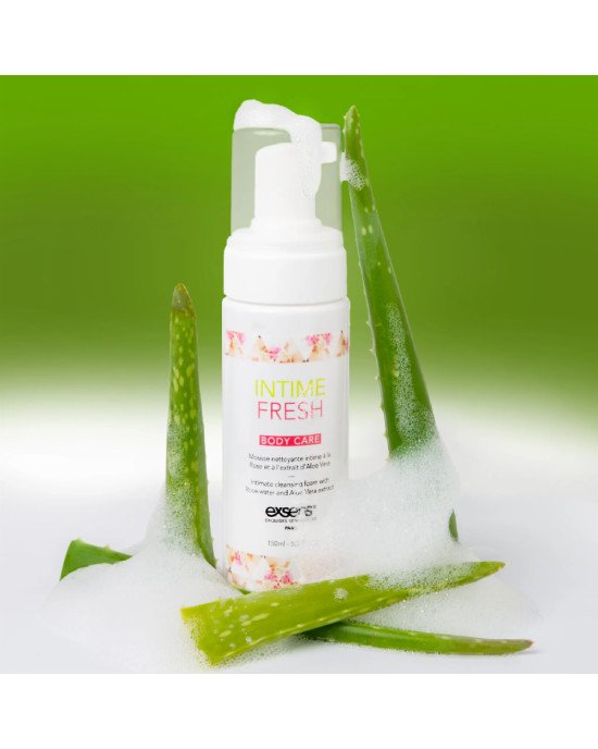 Піна для інтимної гігієни EXSENS Intime Fresh 150 мл, екстракт троянди і алое вера, натуральна Піна для інтимної гігієни EXSENS Intime Fresh 150 мл, екстракт троянди і алое вера, натуральна