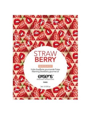 Пробник масажної олії EXSENS Strawberry 3мл