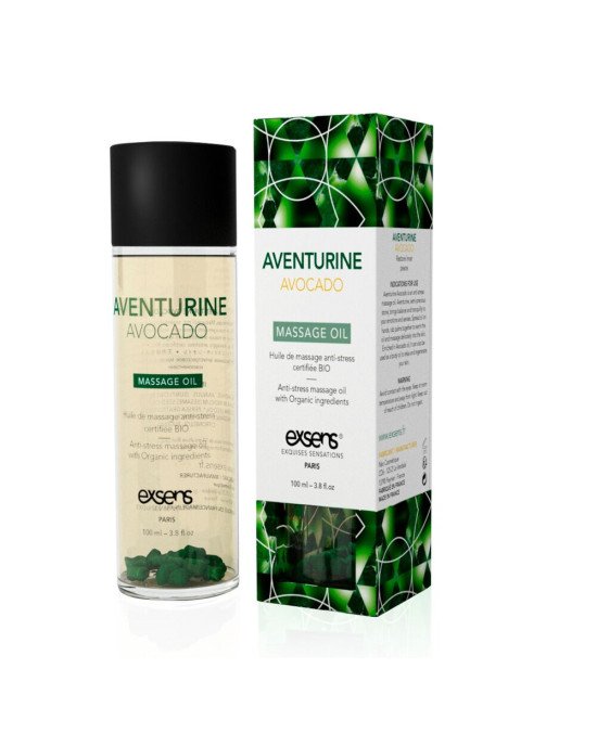 Розпродаж!!! Масажна олія EXSENS Aventurine Avocado (антистрес) 100мл (термін 12.2026) Розпродаж!!! Масажна олія EXSENS Aventurine Avocado (антистрес) 100мл (термін 12.2026)