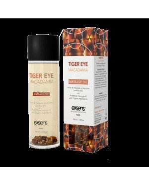 Масажна олія EXSENS Tiger Eye Macadamia (захист з тигровим оком) 100мл, натуральна