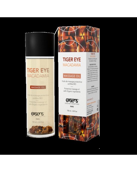 Масажна олія EXSENS Tiger Eye Macadamia (захист з тигровим оком) 100мл, натуральна Масажна олія EXSENS Tiger Eye Macadamia (захист з тигровим оком) 100мл, натуральна