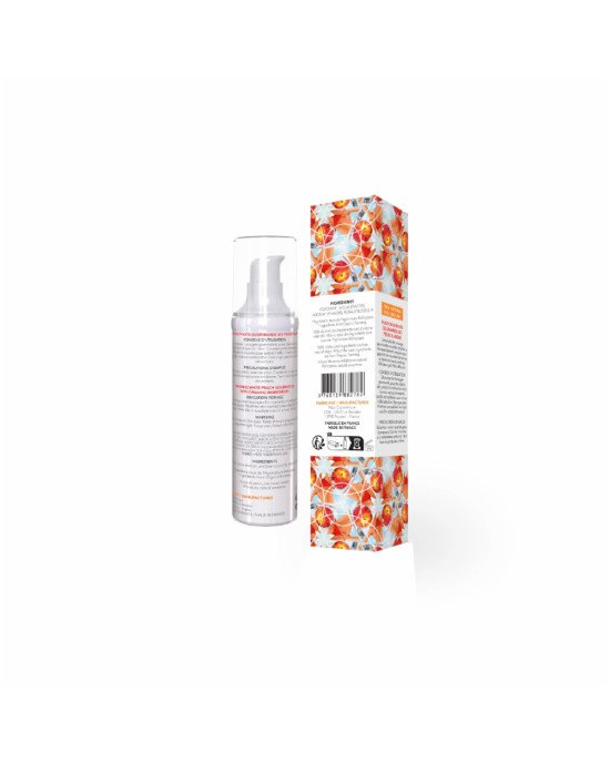 Масажна олія EXSENS Organic White Peach 50мл розігрівальна, без цукру, без парабенів, їстівна