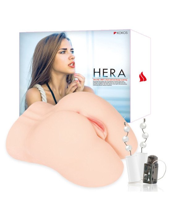 Мастурбатор Kokos Hera Hip Real 2WayPlus з функцією масажу та вібрацією Мастурбатор Kokos Hera Hip Real 2WayPlus з функцією масажу та вібрацією