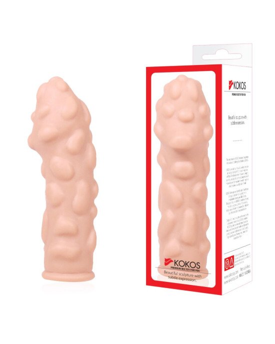 Насадка на член Kokos Extreme Sleeve ES.11 розмір M, потовщувальна, стимулюючий рельєф Насадка на член Kokos Extreme Sleeve ES.11 розмір M, потовщувальна, стимулюючий рельєф