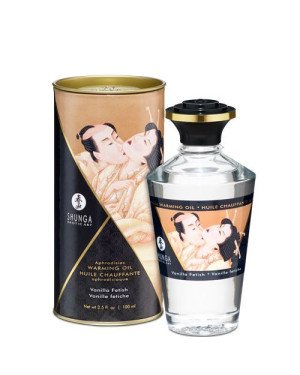 Розігрівальна олія Shunga Aphrodisiac Warming Oil – Vanilla Fetish (100 мл) без цукру, смачна Розігрівальна олія Shunga Aphrodisiac Warming Oil – Vanilla Fetish (100 мл) без цукру, смачна