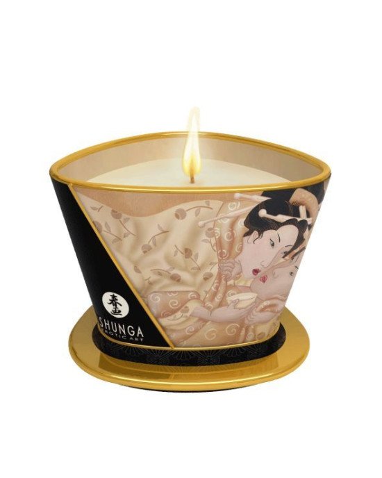 Масажна свічка Shunga Massage Candle – Vanilla Fetish (170 мл) з афродизіаками Масажна свічка Shunga Massage Candle – Vanilla Fetish (170 мл) з афродизіаками