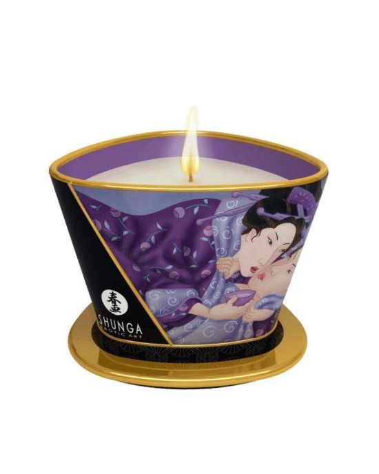 Масажна свічка Shunga Massage Candle – Exotic Fruits (170 мл) з афродизіаками Масажна свічка Shunga Massage Candle – Exotic Fruits (170 мл) з афродизіаками