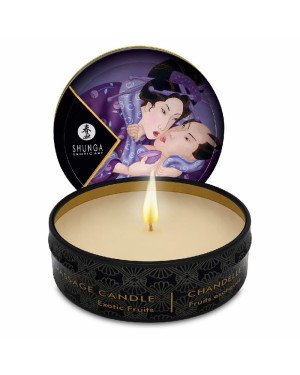 Масажна свічка Shunga Mini Massage Candle – Exotic Fruits (30 мл) з афродизіаками